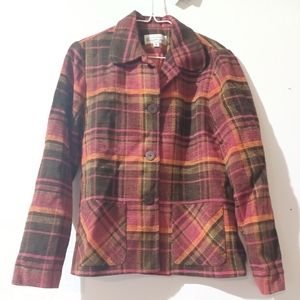 Elliot Lauren Womens Plaid Jacket Size Small Pre Owned